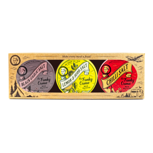 Funky Ouma Travel Trio Taste Journey Seasoning Kit gift box
